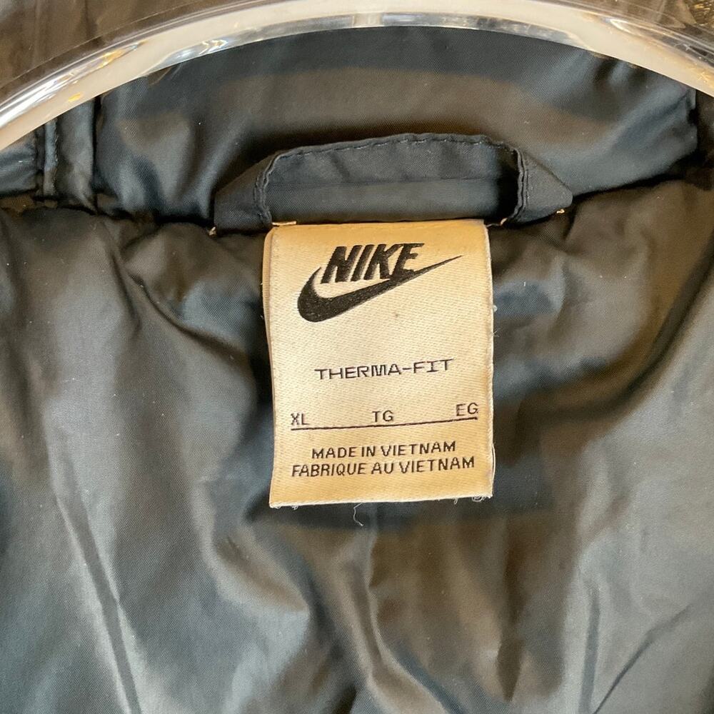 Men’s Nike Air Therma-Fit Hooded Puffer Jacket, Black - Size XL - Picture 4 of 7